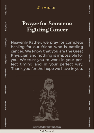 Prayer for Someone Fighting Cancer