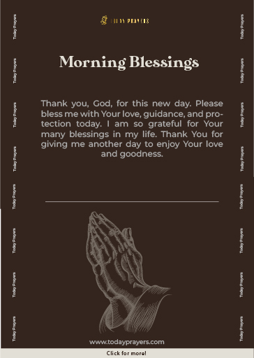 Morning Blessings