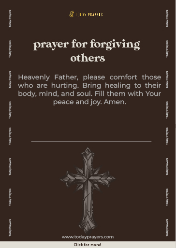 Prayer For Forgiving Others