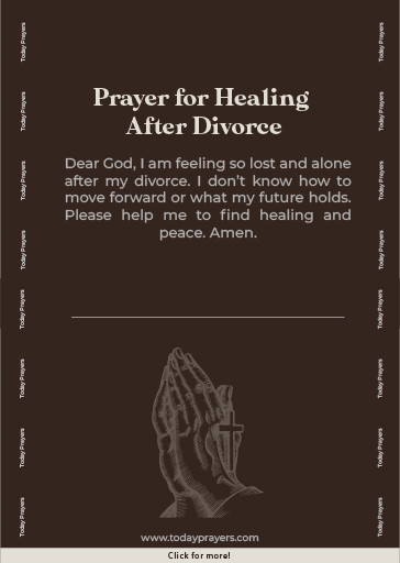 Prayer for Healing After Divorce