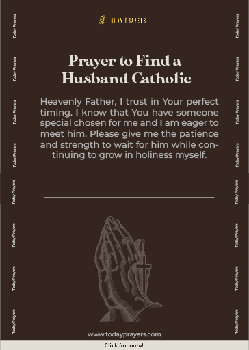 Prayer to Find a Husband Catholic