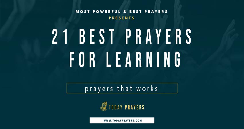 Prayers For Learning