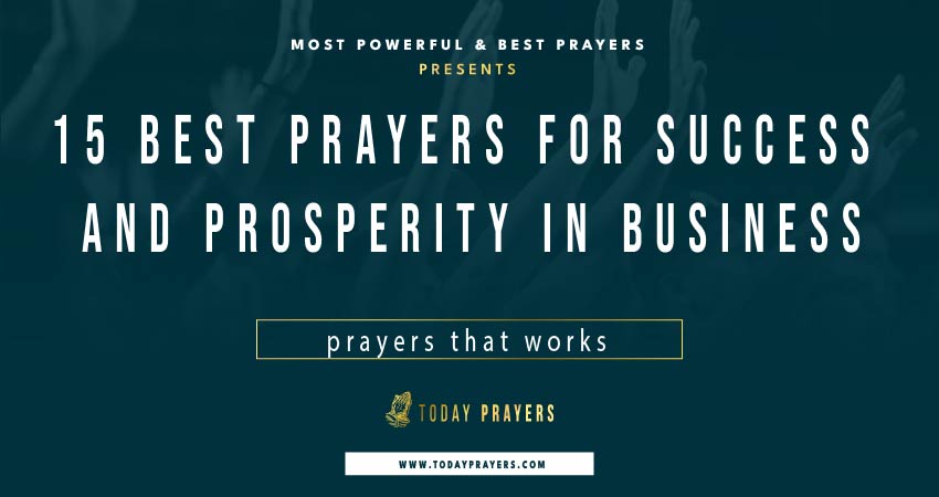 Prayers For Success and Prosperity In Business