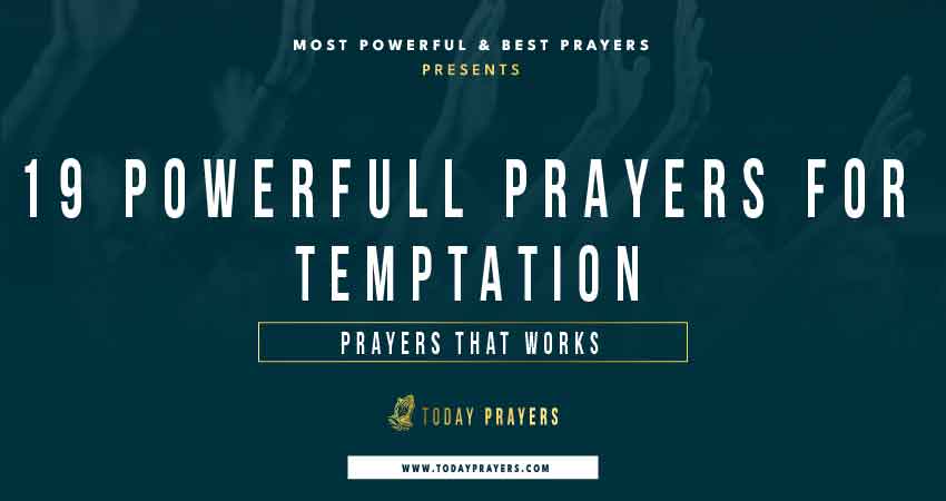 Prayers For Temptation