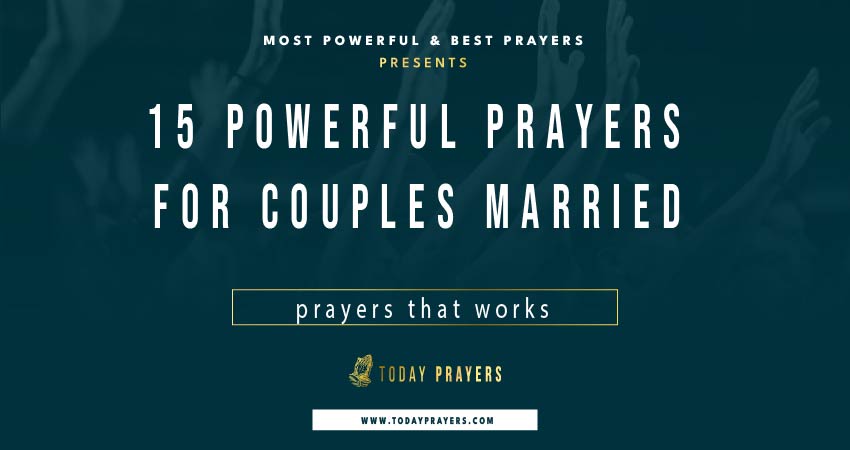 Prayers for Couples Married