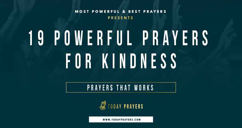 Prayers for Kindness
