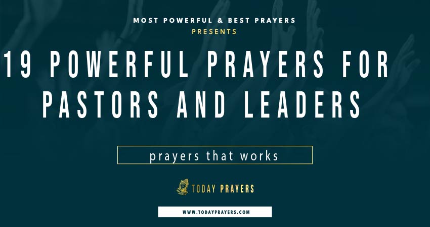 Prayers for Pastors and Leaders