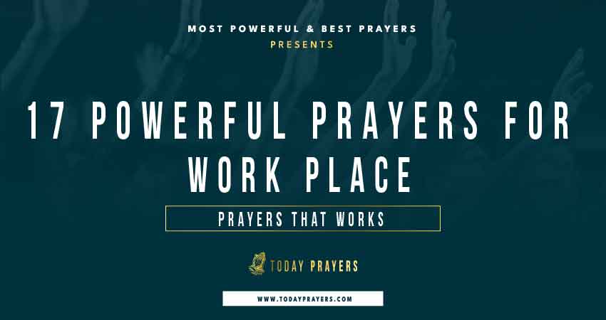 Prayers for the Workplace