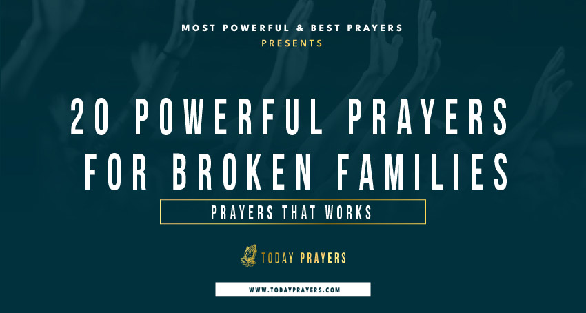 Prayers for Broken Families