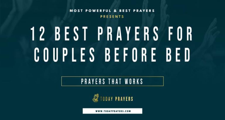 12 Best Prayers for Couples Before Bed - Today Prayers