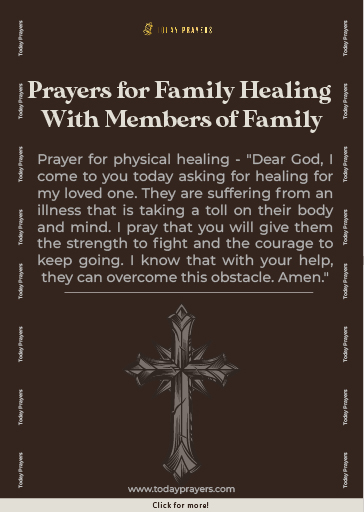 Prayers for Family Healing with Members of Family