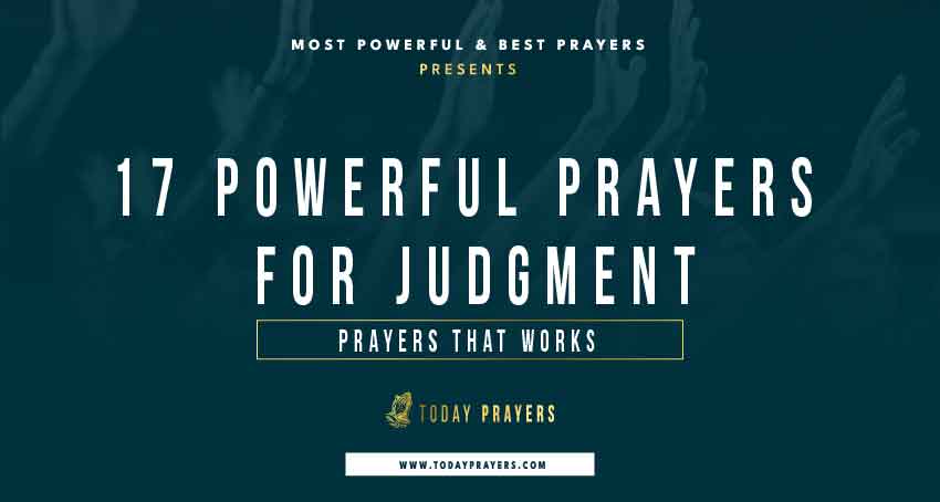 Prayers for Judgment