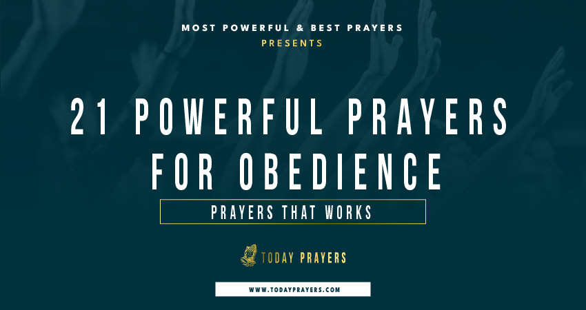 Prayers for Obedience