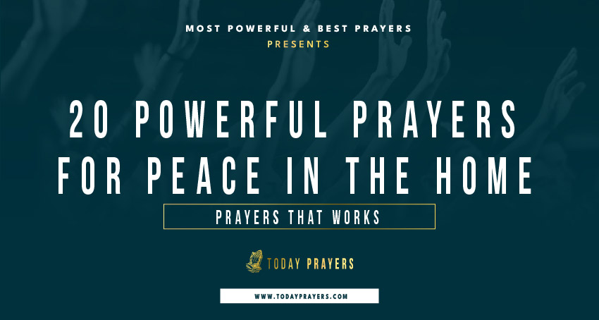 Prayers for Peace in the Home