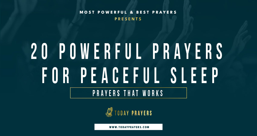 Prayers for Peaceful Sleep