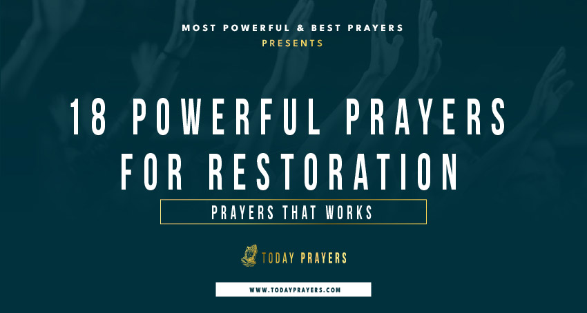 Prayers for Restoration