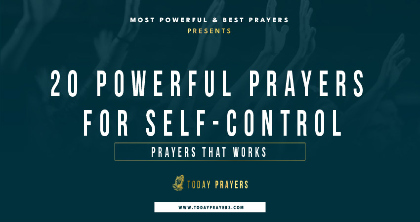 Prayers for Self-Control