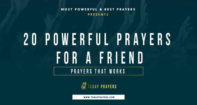 20 Positive Prayers for a Friend - Today Prayers