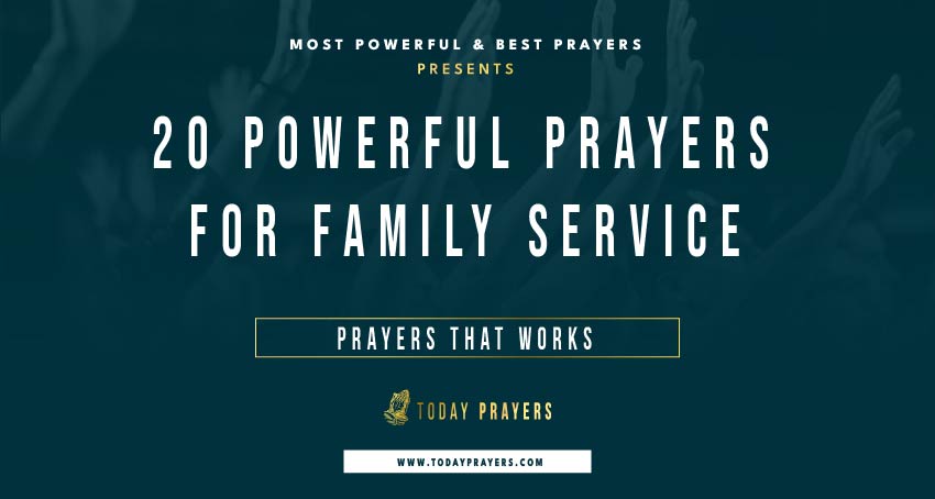 Prayers For Family Service