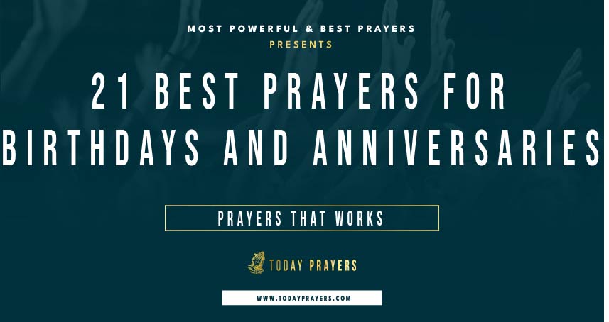 Prayers for Birthdays and Anniversaries