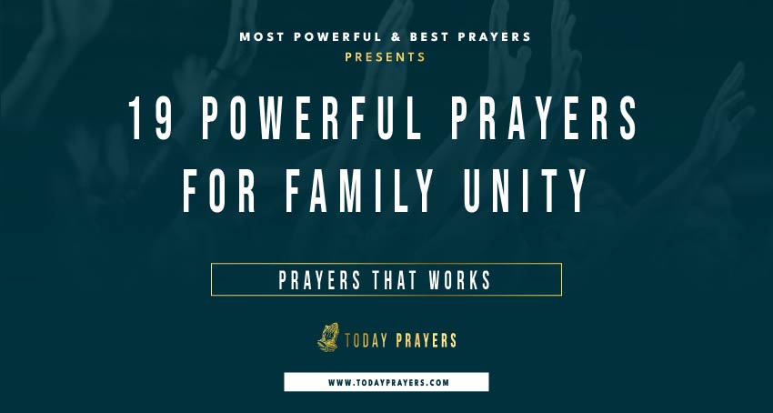 Prayers for Family Unity