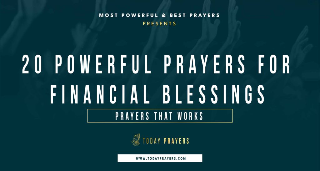 20 Secret Prayers for Financial Blessings - Today Prayers