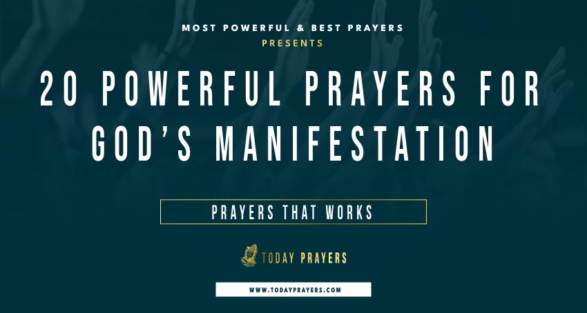 Prayers for God’s Manifestation