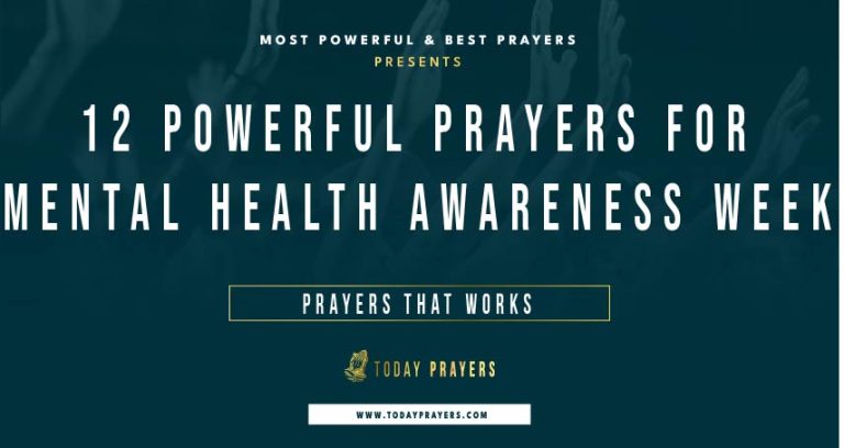 Prayers For Mental Health Awareness Week