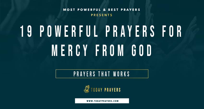 Prayers for Mercy from God