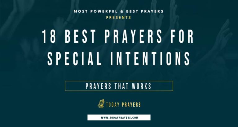 18 Powerful Prayers for Special Intentions - Today Prayers