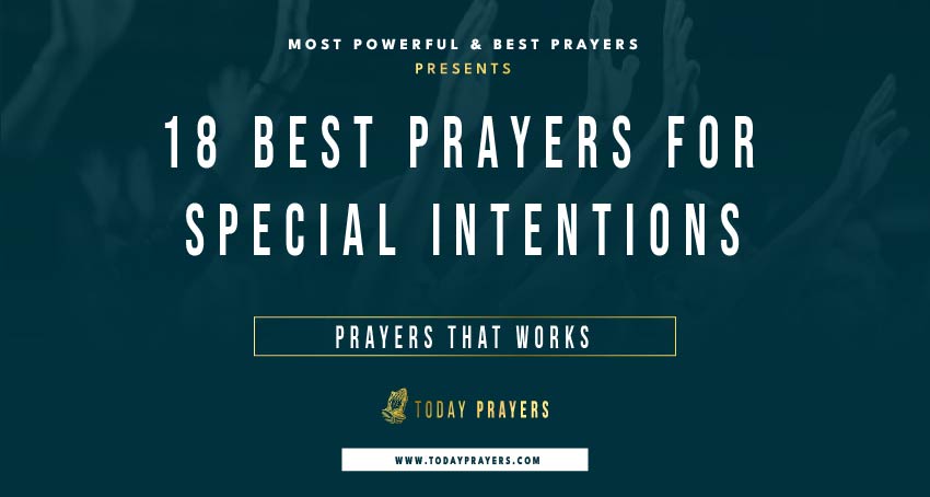 Prayers for Special Intentions