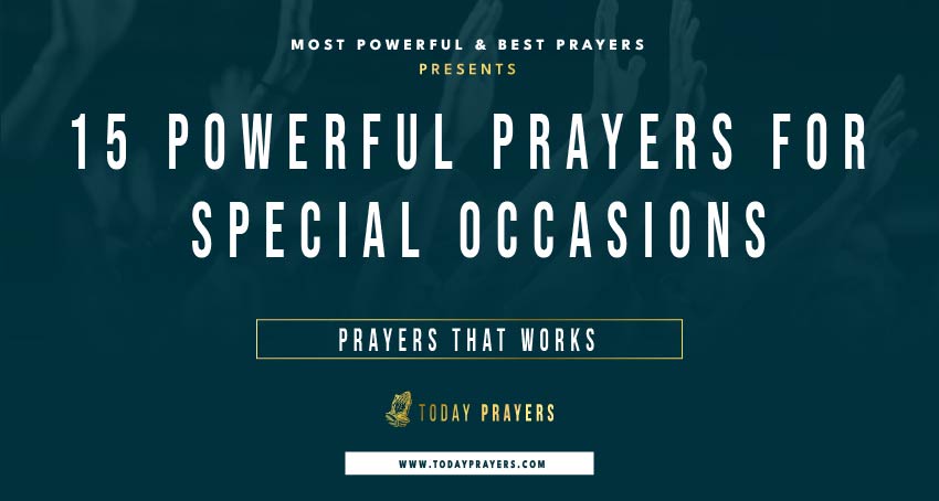 Prayers for Special Occasions