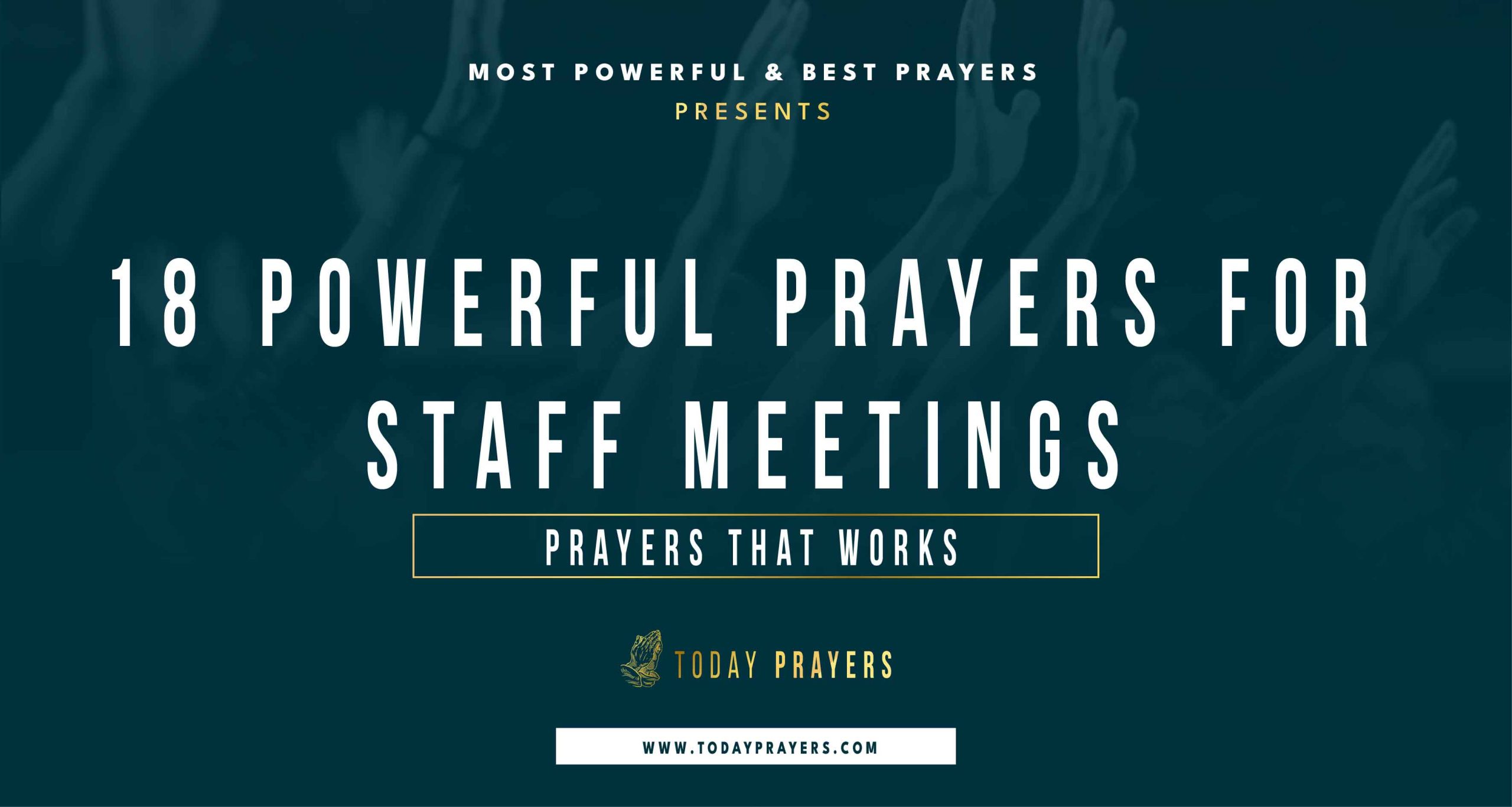 Prayers for Staff Meetings