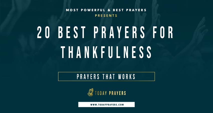 Prayers for Thankfulness