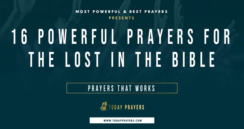 Prayers for the Lost in the Bible