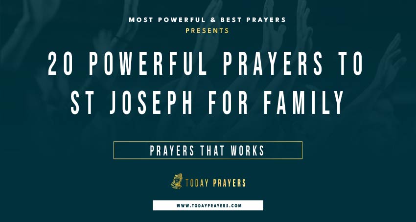 Prayers to St Joseph for Family