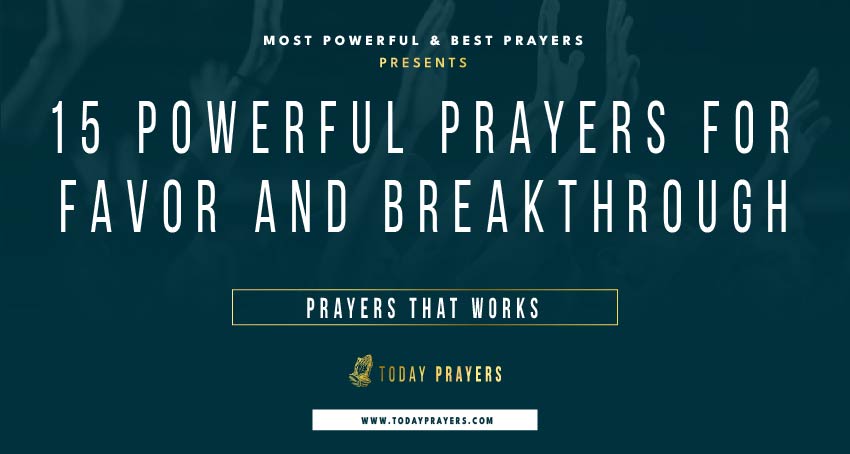 Prayers for Favor and Breakthrough