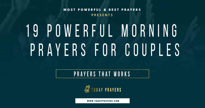 Morning Prayers for Couples