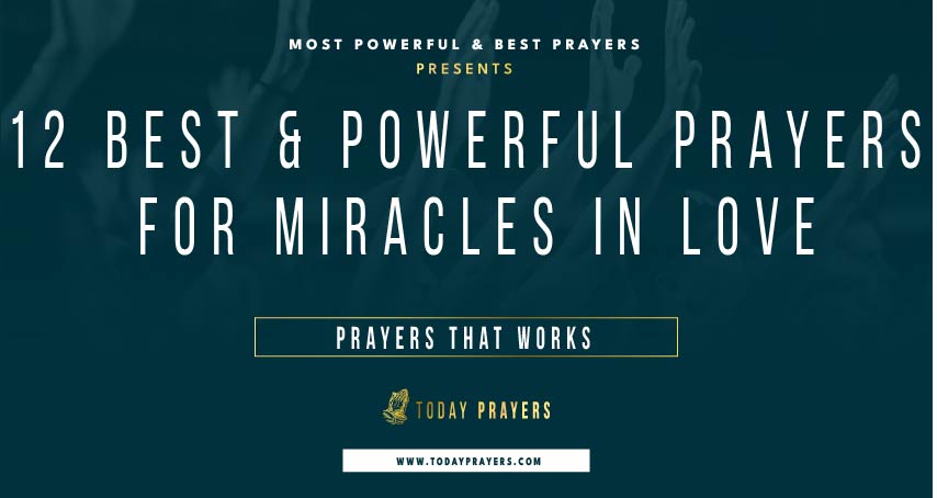 Prayers For Miracles in Love