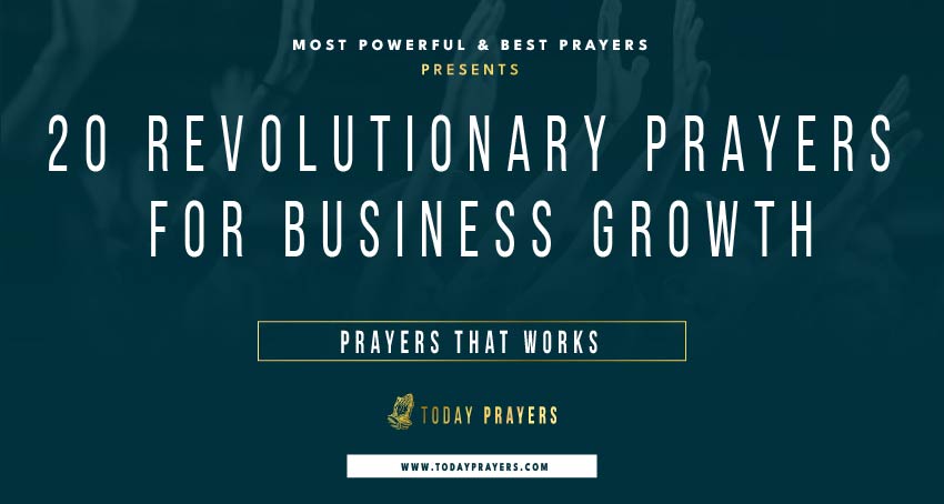 Prayers for Business Growth