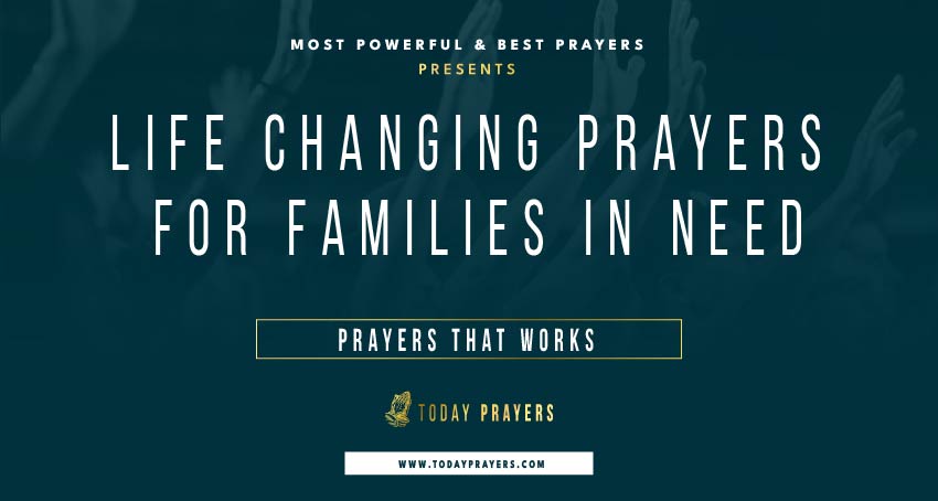 Prayers for Families in Need